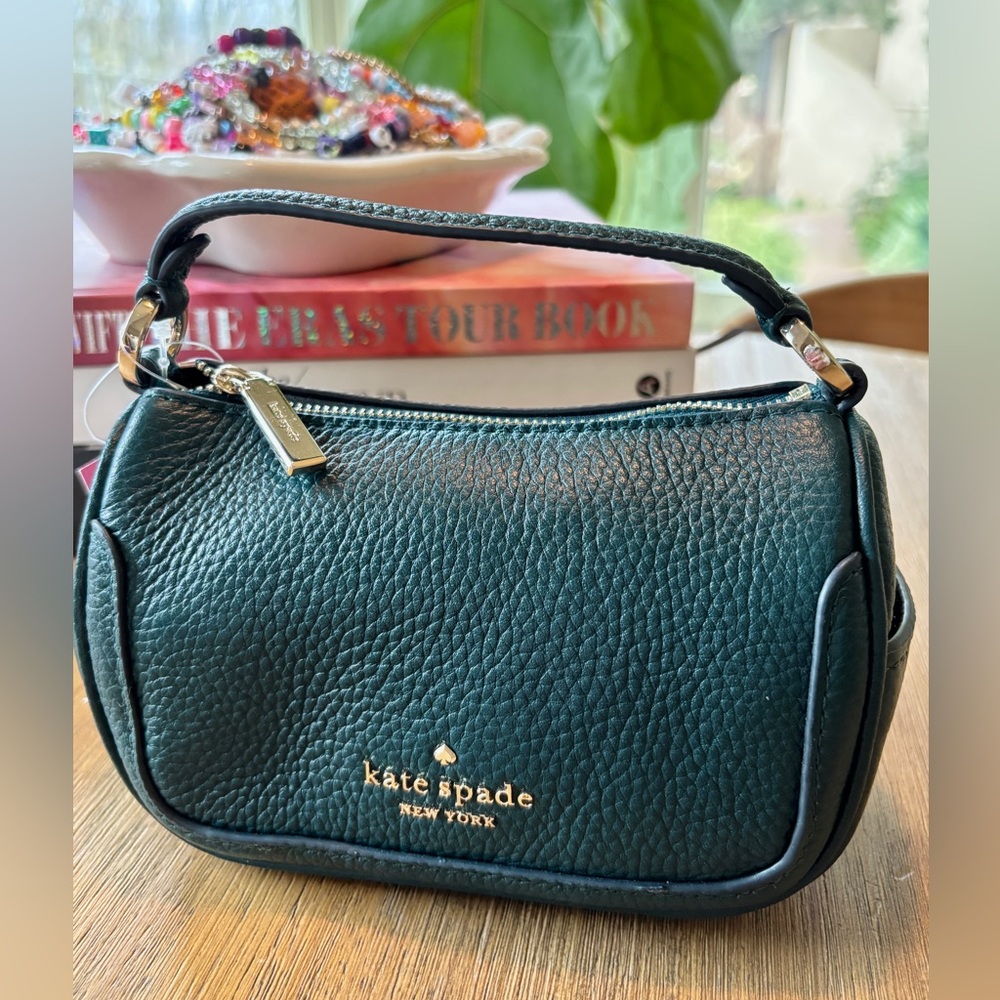 kate spade Peacock pebbled leather mini satchel